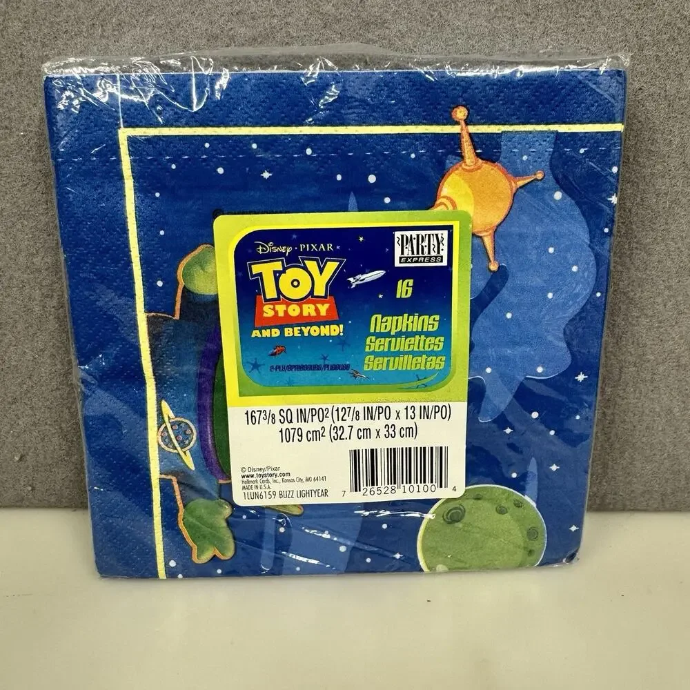 Buzz Lightyear Party Napkins Toy Story And Beyond Hallmark Vtg